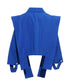 Draped Cutout Shoulder Jacket